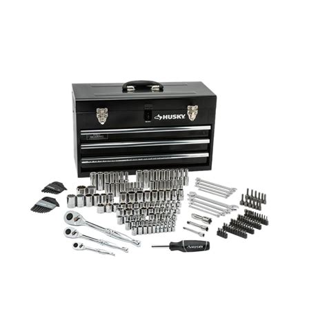 husky h200mtsmb mechanics tool set in metal box 200 piece|Amazon.com: 200 Piece Mechanics Tool Set.